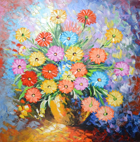 Tranh Sơn Dầu Hoa